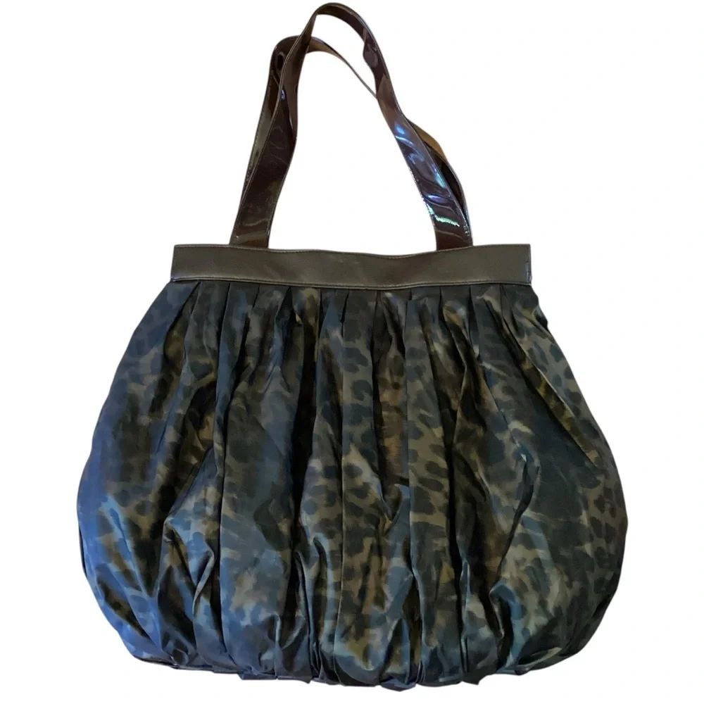 Dennis Basso Pleated Hobo Large Reversible Tote‎ Bag